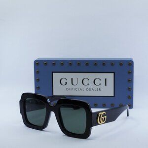 Gucci GG1547S 001 Square Sunglasses - Black/Grey